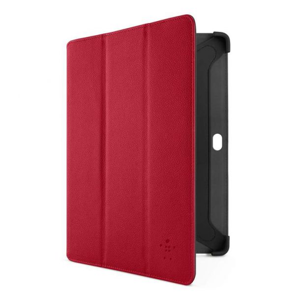 Чехол для планшетных компьютеров Belkin F8M457vfC02 для Samsung Galaxy Note 10.1 Tri-Fold Folio Red 10,1