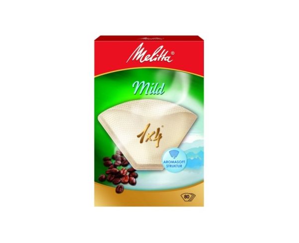 Фильтры для кофе Melitta Mild,, бумажные, 1х4, 80 шт
