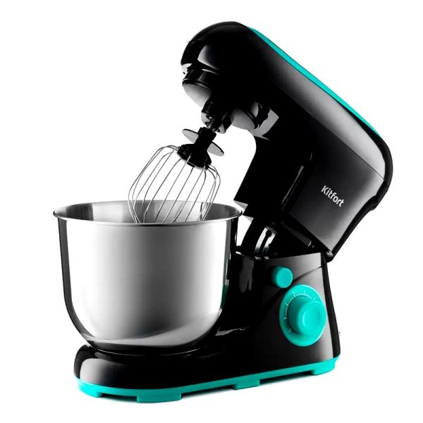 Миксер KITFORT КТ-3046-2 планетарный черный/бирюзовый